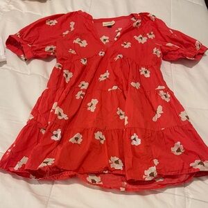 Target Red Floral Dress